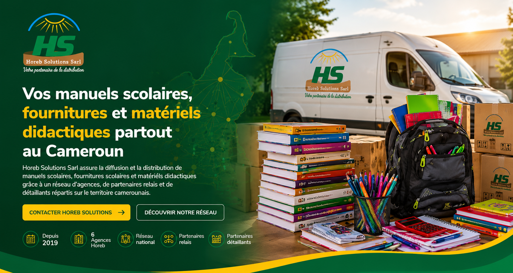 Manuels scolaires et fournitures — Horeb Solutions Cameroun